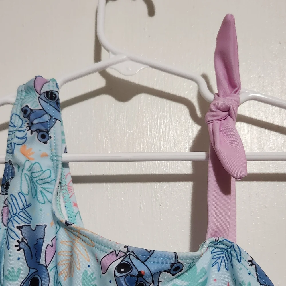Girls Size 10/12 Disney Lilo & Stitch One Piece Bathing Swim Suit (UPF 50+) - Picture 3 of 9